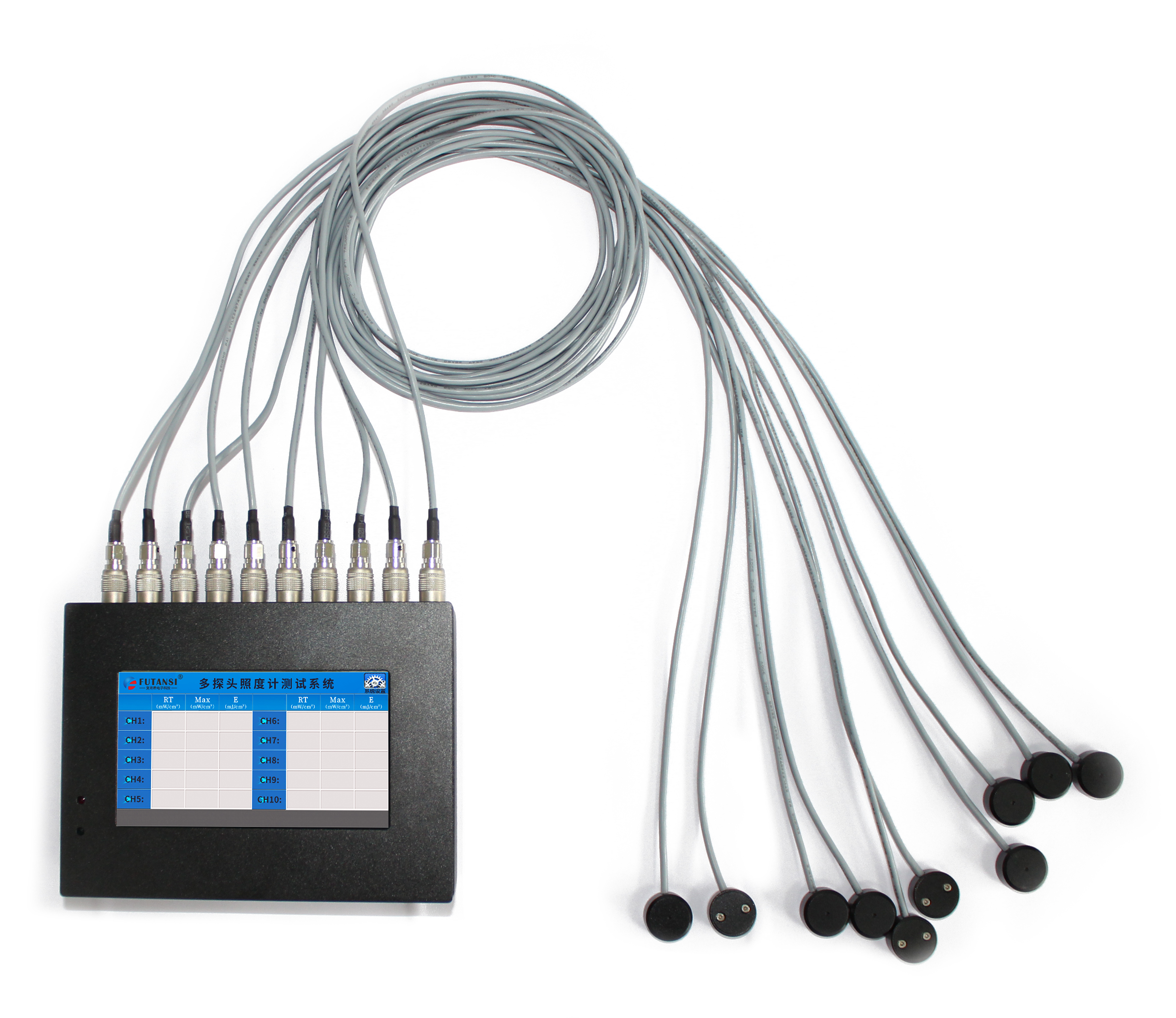 多探頭UV紫外輻照計 UVA/B/C波段照度計 紫外線能量測試儀
